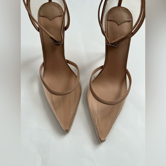 Tony bianco lisa heel sz 9 Lisa Heel in Clear Vynalite & Skin Capretto - Picture 6 of 14